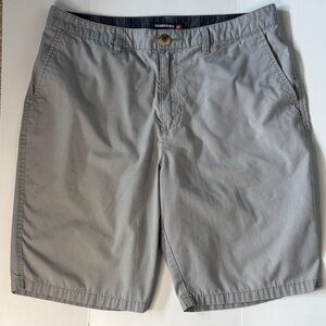 Quiksilver Light Gray Men's Flat Front Shorts -54sku